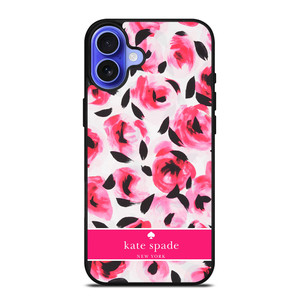 KATE SPADE NEW YORK PINK ROSE iPhone 16 Case Cover