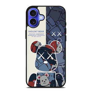KAWS VIOLENT BEAR iPhone 16 Case Cover