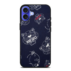 KENZO PARIS TIGER COLLAGE iPhone 16 Case Cover KENZO PARIS TIGER COLLAGE iPhone 16 Case Cover