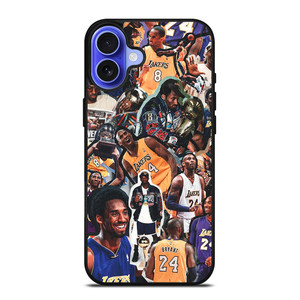 KOBE BRYANT LA LAKERS COLLAGE iPhone 16 Case Cover KOBE BRYANT LA LAKERS COLLAGE iPhone 16 Case Cover
