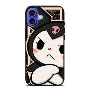 KUROMI SANRIO CARTOON MAD iPhone 16 Case Cover