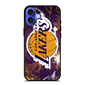 LA LAKERS ART LOGO iPhone 16 Case Cover