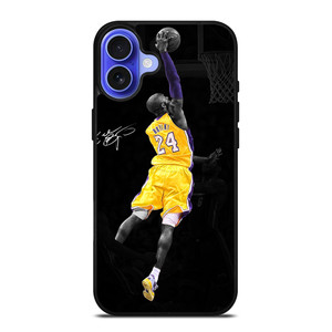 LA LAKERS KOBE BRYANT SIGNATURE iPhone 16 Case Cover