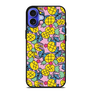 LILO AND STITCH PINEAPPLE PATTERN iPhone 16 Case Cover LILO AND STITCH PINEAPPLE PATTERN iPhone 16 Case Cover