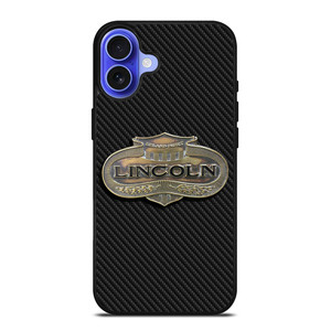 LINCOLN MOTOR LOGO CARBON iPhone 16 Case Cover LINCOLN MOTOR LOGO CARBON iPhone 16 Case Cover