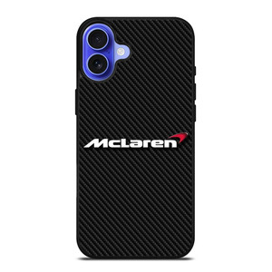 MCLAREN LOGO CARBON iPhone 16 Case Cover