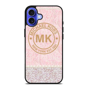 MICHAEL KORS MK LOGO PINK iPhone 16 Case Cover