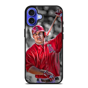 MIKE TROUT BASEBALL LOS ANGELES ANGELS iPhone 16 Case Cover