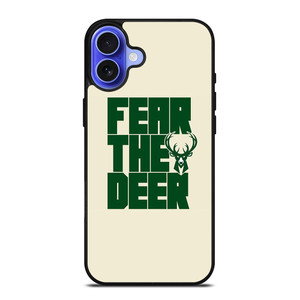 MILWAUKEE BUCKS LOGO BASKETBALL FEAR THE DEER iPhone 16 Case Cover MILWAUKEE BUCKS LOGO BASKETBALL FEAR THE DEER iPhone 16 Case Cover