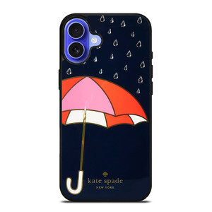 NAVY UMBRELLA KATE SPADE iPhone 16 Case Cover