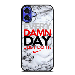 NIKE EVERY DAMN DAY MARBLE iPhone 16 Case Cover NIKE EVERY DAMN DAY MARBLE iPhone 16 Case Cover