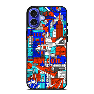 NIKE JUST DO IT ART COLLAGE iPhone 16 Case Cover NIKE JUST DO IT ART COLLAGE iPhone 16 Case Cover