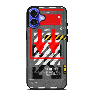 OFF WHITE ARROW DOWN iPhone 16 Case Cover OFF WHITE ARROW DOWN iPhone 16 Case Cover