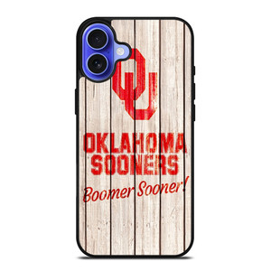 OKLAHOMA SOONERS WOODEN LOGO iPhone 16 Case Cover OKLAHOMA SOONERS WOODEN LOGO iPhone 16 Case Cover
