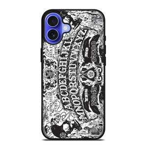 OUIJA BOARD BLACK AND WHITE iPhone 16 Case Cover OUIJA BOARD BLACK AND WHITE iPhone 16 Case Cover