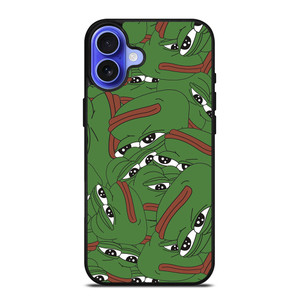 PEPE THE SMUG FROG COLLAGE iPhone 16 Case Cover PEPE THE SMUG FROG COLLAGE iPhone 16 Case Cover