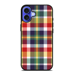 PIXELIZED TARTAN PATTERN iPhone 16 Case Cover