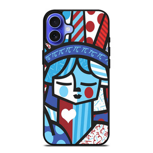 ROMERO BRITTO LIBERTY iPhone 16 Case Cover ROMERO BRITTO LIBERTY iPhone 16 Case Cover