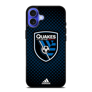 SAN JOSE EARTHQUAKES SOCCER MLS ADIDAS iPhone 16 Case Cover SAN JOSE EARTHQUAKES SOCCER MLS ADIDAS iPhone 16 Case Cover