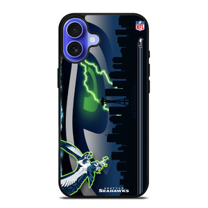 SEATTLE SEAHAWKS NFL CITY iPhone 16 Case Cover SEATTLE SEAHAWKS NFL CITY iPhone 16 Case Cover