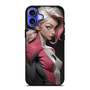 SEXY SPIDER GIRL MARVEL COMICS CARTOON iPhone 16 Case Cover