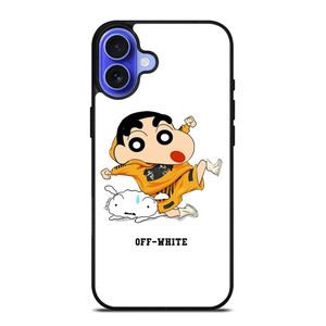 SHIN CHAN X OFF WHITE iPhone 16 Case Cover