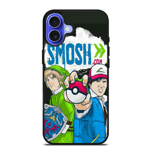 SMOSH ZELDA AND POKEMON iPhone 16 Case Cover