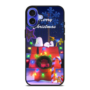 SNOOPY MERRY CHRISTMAS iPhone 16 Case Cover