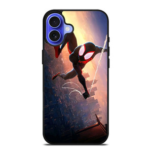 SPIDERMAN MILES MORALES ACROSS SPIDER-VERSE SWING iPhone 16 Case Cover