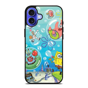 SPONGEBOB AND FRIENDS BUBBLES iPhone 16 Case Cover SPONGEBOB AND FRIENDS BUBBLES iPhone 16 Case Cover