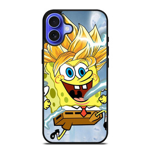 SPONGEBOB DRAGON BALL SAIYAN iPhone 16 Case Cover