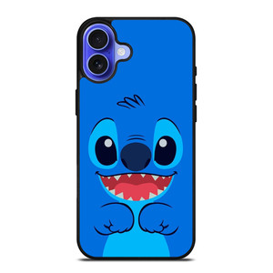 STITCH BLUE CARTOON CHARACTER iPhone 16 Case Cover STITCH BLUE CARTOON CHARACTER iPhone 16 Case Cover