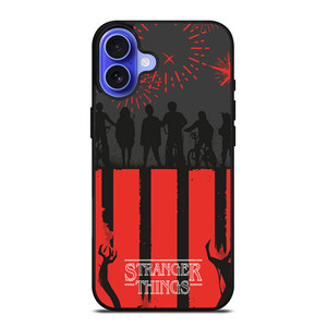 STRANGER THINGS SILHOUETTE iPhone 16 Case Cover STRANGER THINGS SILHOUETTE iPhone 16 Case Cover