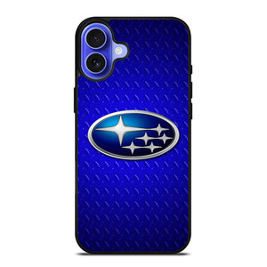 SUBARU BLUE METAL LOGO iPhone 16 Case Cover