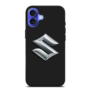 SUZUKI MOTOR CARBON LOGO iPhone 16 Case Cover SUZUKI MOTOR CARBON LOGO iPhone 16 Case Cover