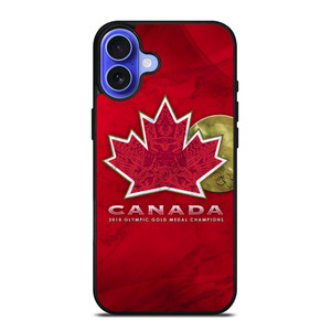 TEAM CANADA HOCKEY LOGO MARBLE iPhone 16 Case Cover TEAM CANADA HOCKEY LOGO MARBLE iPhone 16 Case Cover