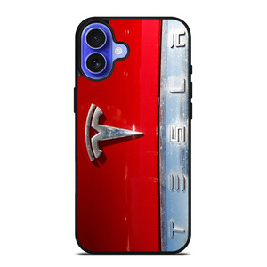 TESLA METAL EMBLEM iPhone 16 Case Cover