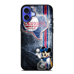 TEXAS RANGERS MICKEY MOUSE BASEBALL CLUB iPhone 16 Case Cover TEXAS RANGERS MICKEY MOUSE BASEBALL CLUB iPhone 16 Case Cover