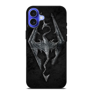 THE ELDER SCROLLS V SKYRIM EMBLEM iPhone 16 Case Cover THE ELDER SCROLLS V SKYRIM EMBLEM iPhone 16 Case Cover