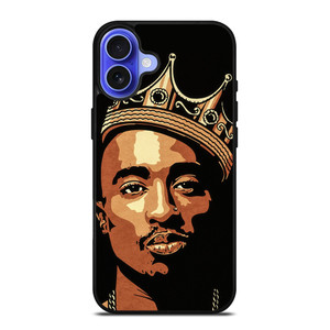THE KING TUPAC SHAKUR ART iPhone 16 Case Cover THE KING TUPAC SHAKUR ART iPhone 16 Case Cover