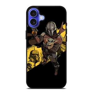 THE MANDALORIAN BABY YODA STAR WARS iPhone 16 Case Cover THE MANDALORIAN BABY YODA STAR WARS iPhone 16 Case Cover