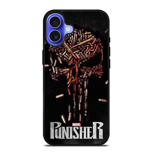 THE PUNISHER SKULL BULLET LOGO FRANK CASTLE MARVEL iPhone 16 Case Cover THE PUNISHER SKULL BULLET LOGO FRANK CASTLE MARVEL iPhone 16 Case Cover