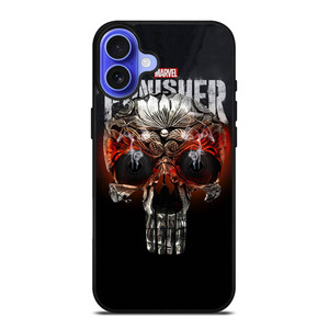 THE PUNISHER SKULL MARVEL iPhone 16 Case Cover