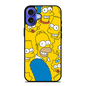THE SIMPSONS CARTOON COLLAGE iPhone 16 Case Cover THE SIMPSONS CARTOON COLLAGE iPhone 16 Case Cover