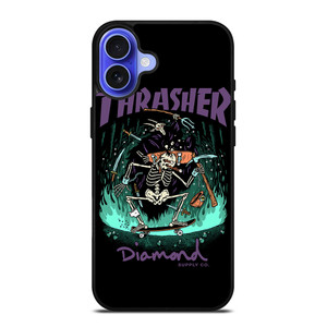 THRASHER DIAMOND SUPPLY CO iPhone 16 Case Cover THRASHER DIAMOND SUPPLY CO iPhone 16 Case Cover