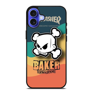 THRASHER SKATEBOARD MAGAZINE BAKER iPhone 16 Case Cover THRASHER SKATEBOARD MAGAZINE BAKER iPhone 16 Case Cover