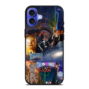 TRAVIS SCOTT COLLAGE iPhone 16 Case Cover TRAVIS SCOTT COLLAGE iPhone 16 Case Cover