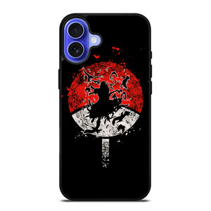 UCHIHA CLAN ART LOGO iPhone 16 Case Cover UCHIHA CLAN ART LOGO iPhone 16 Case Cover