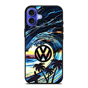 VOLKSWAGEN VW LOGO OCEAN iPhone 16 Case Cover VOLKSWAGEN VW LOGO OCEAN iPhone 16 Case Cover
