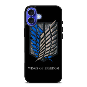 WINGS OF FREEDOM AOT iPhone 16 Case Cover
